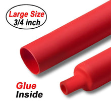 4 ft Red 3/4 Inch 3:1 Dual Wall Adhesive Heat Shrink Tubing