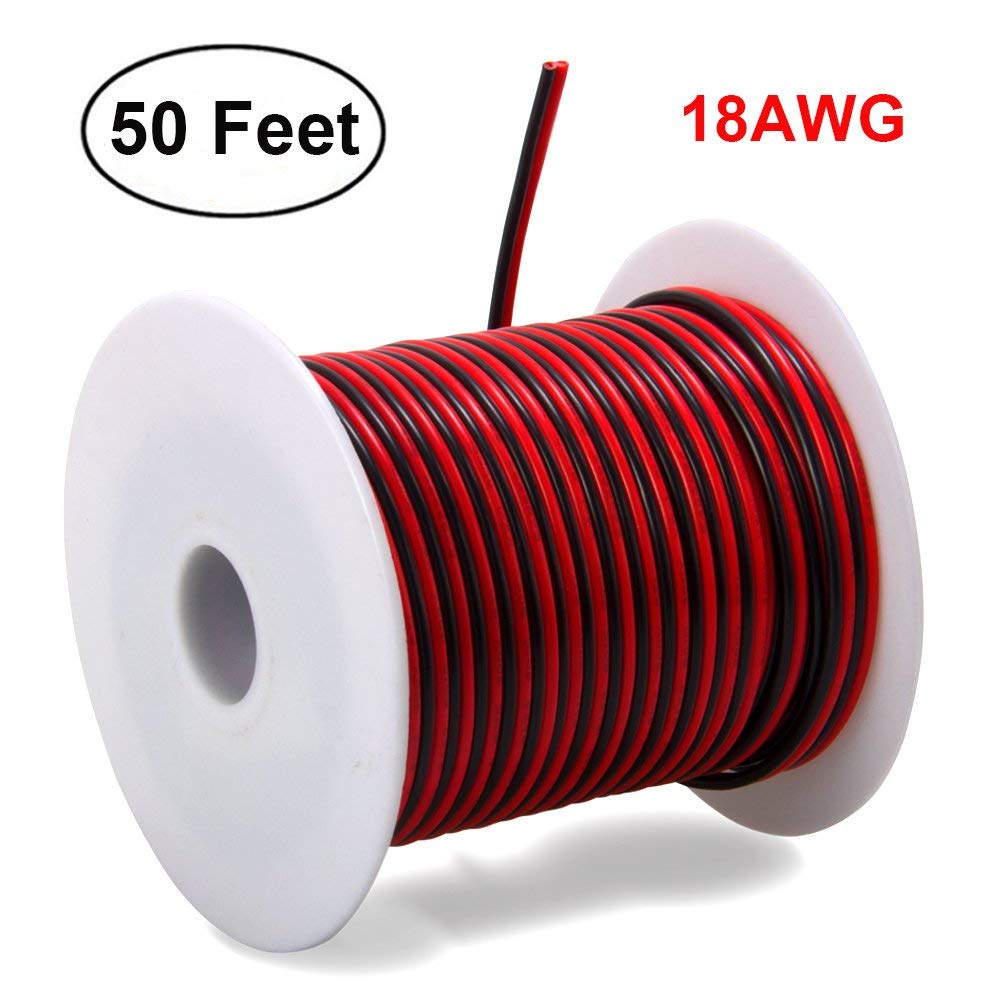 50FT 18 AWG Gauge Electrical Wire