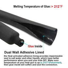 172 pcs 3:1 Marine Grade Dual Wall Adhesive Heat Shrink Tubing kit
