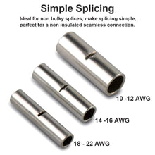 220pcs Non-Insulated Butt Connectors