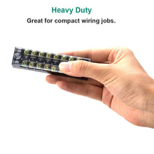 12pcs(6 Sets) 8 Positions 600V 15A Dual Row Screw Terminal