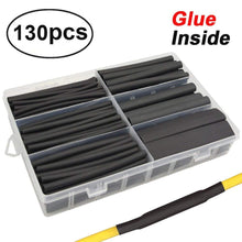 130 pcs 3:1 Marine Grade Dual Wall Adhesive Heat Shrink Tubing kit