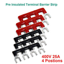 12pcs 6 Sets 4 Positions 600V 25A Dual Row Screw Terminal