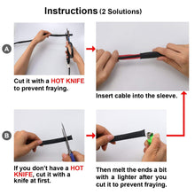 25ft -1/4 inch Flexible PET Expandable Braided Cable Sleeve