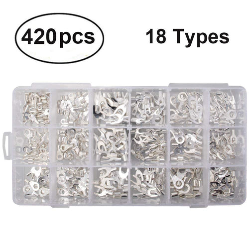 420pcs 18 in 1 Non-Insulated Crimp Connectors