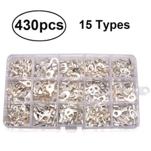 430pcs 15 Types Non-Insulated Crimp Connectors