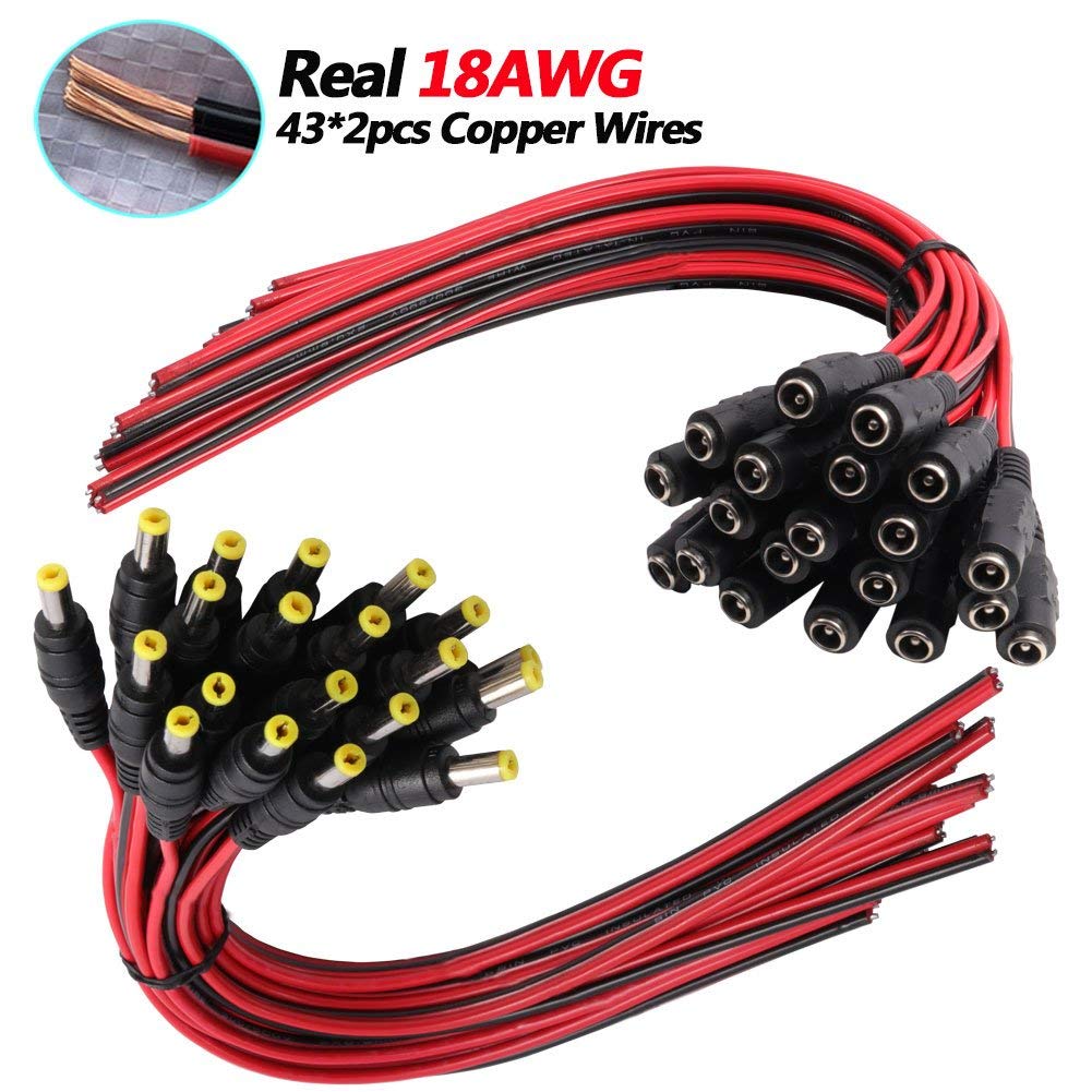 20 Pairs DC Power Pigtail Cable